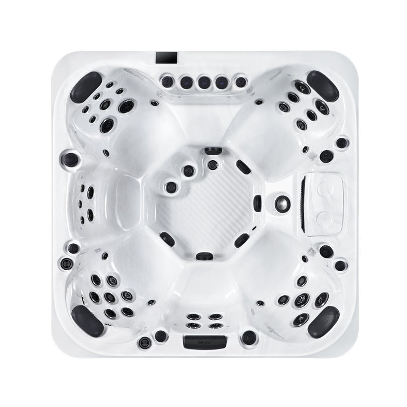 Top view of the Platinum Spas Sicily Hot Tub - generously proportioned Hot tub with seven ergonomic seats and 50 powerful massage jets.